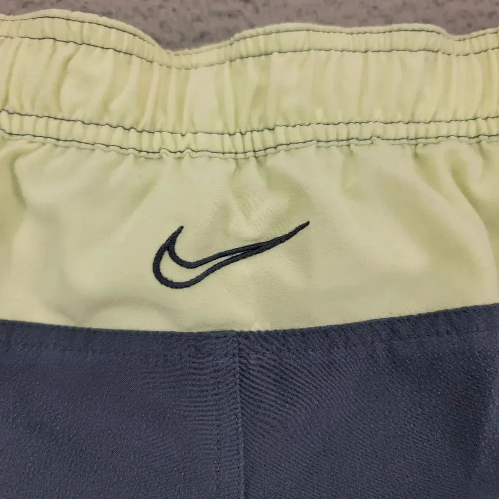 Nike Shorts Mens XXL Blue Swim Ourdoors Drawstring Logo Stretch Swoosh‎ Casual